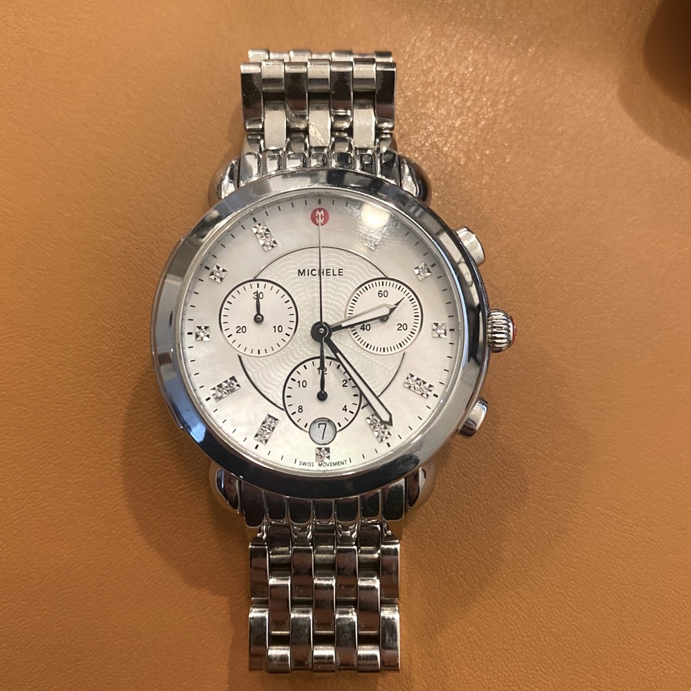 Michele Watch - Sidney, Silver